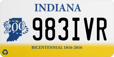 IN license plate 983IVR