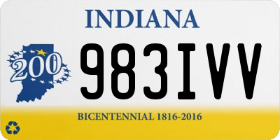 IN license plate 983IVV