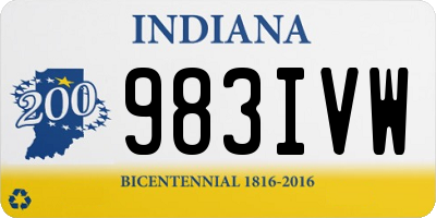 IN license plate 983IVW