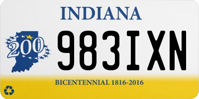 IN license plate 983IXN