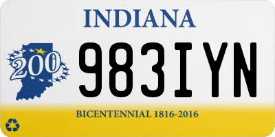 IN license plate 983IYN