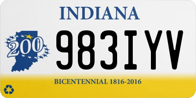 IN license plate 983IYV