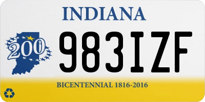 IN license plate 983IZF