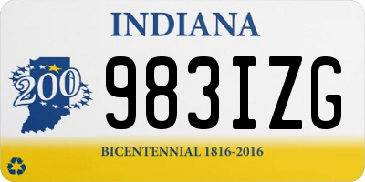 IN license plate 983IZG