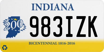 IN license plate 983IZK