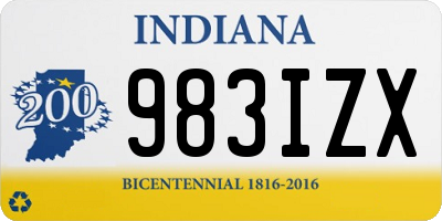 IN license plate 983IZX