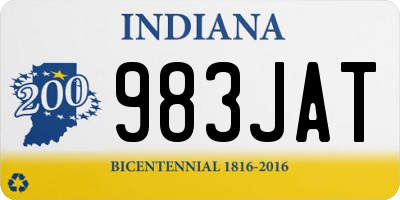 IN license plate 983JAT