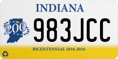 IN license plate 983JCC