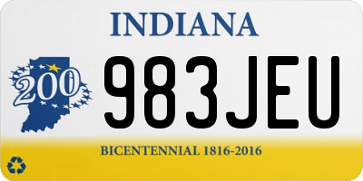 IN license plate 983JEU