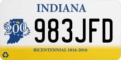 IN license plate 983JFD