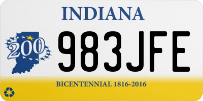 IN license plate 983JFE