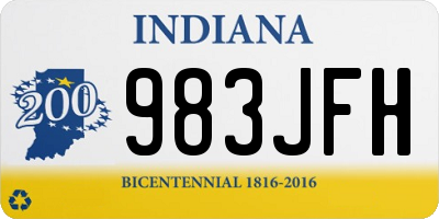 IN license plate 983JFH