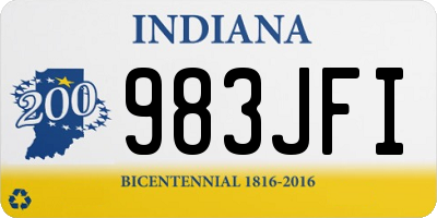 IN license plate 983JFI
