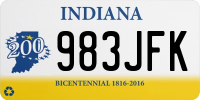 IN license plate 983JFK
