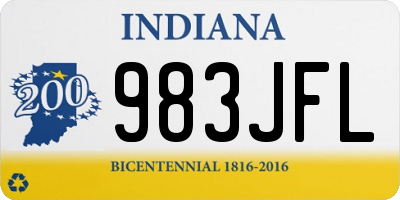 IN license plate 983JFL