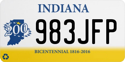 IN license plate 983JFP