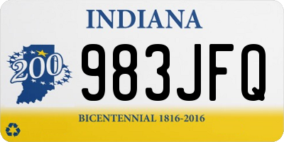 IN license plate 983JFQ