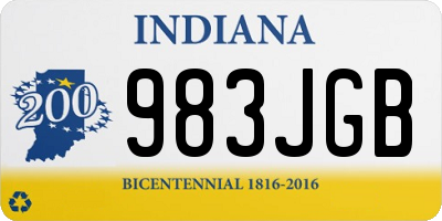 IN license plate 983JGB