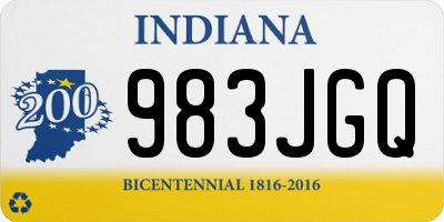 IN license plate 983JGQ