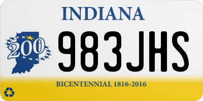 IN license plate 983JHS