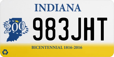 IN license plate 983JHT