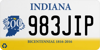 IN license plate 983JIP