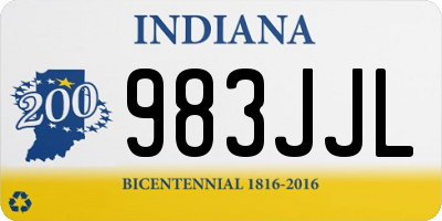 IN license plate 983JJL