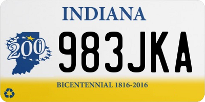 IN license plate 983JKA