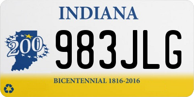 IN license plate 983JLG