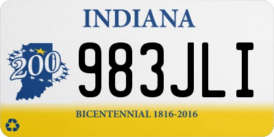IN license plate 983JLI