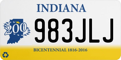 IN license plate 983JLJ