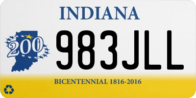 IN license plate 983JLL