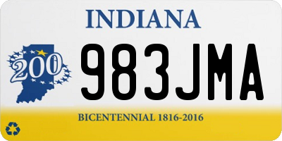 IN license plate 983JMA