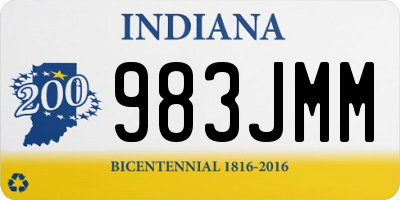 IN license plate 983JMM