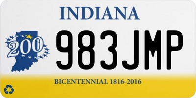 IN license plate 983JMP