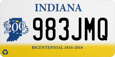 IN license plate 983JMQ