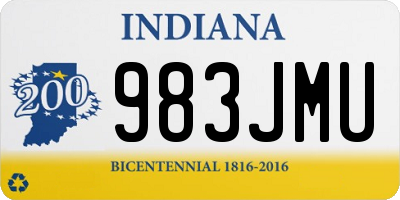 IN license plate 983JMU