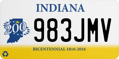 IN license plate 983JMV