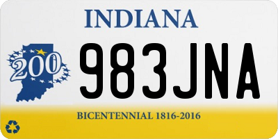 IN license plate 983JNA