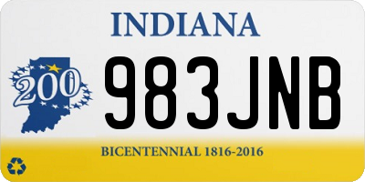 IN license plate 983JNB