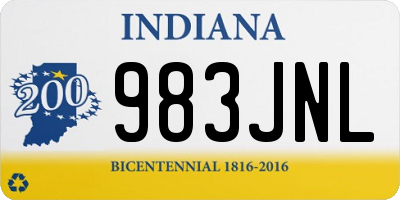 IN license plate 983JNL