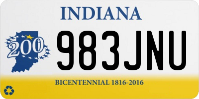 IN license plate 983JNU