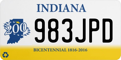 IN license plate 983JPD
