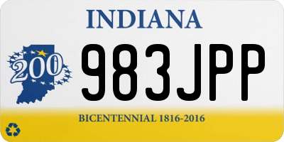 IN license plate 983JPP