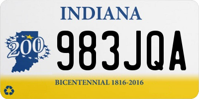 IN license plate 983JQA