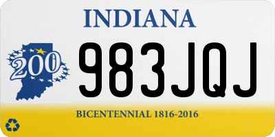 IN license plate 983JQJ