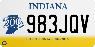 IN license plate 983JQV