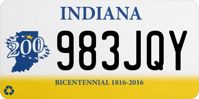 IN license plate 983JQY