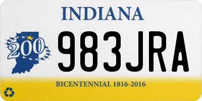 IN license plate 983JRA