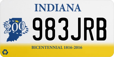 IN license plate 983JRB